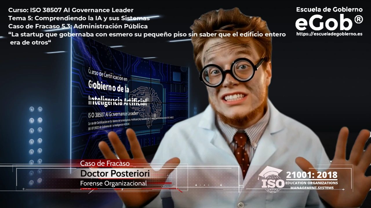 Doctor Posteriori, Forense Organizacional, presentando un caso de fracaso