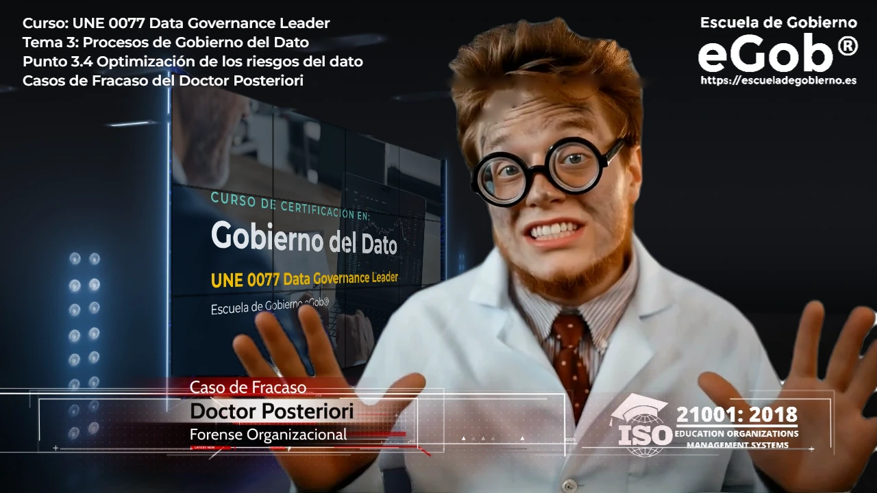 Doctor Posteriori, Forense Organizacional, presentando un caso de fracaso