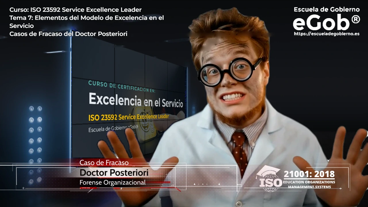 Doctor Posteriori, Forense Organizacional, presentando un caso de fracaso