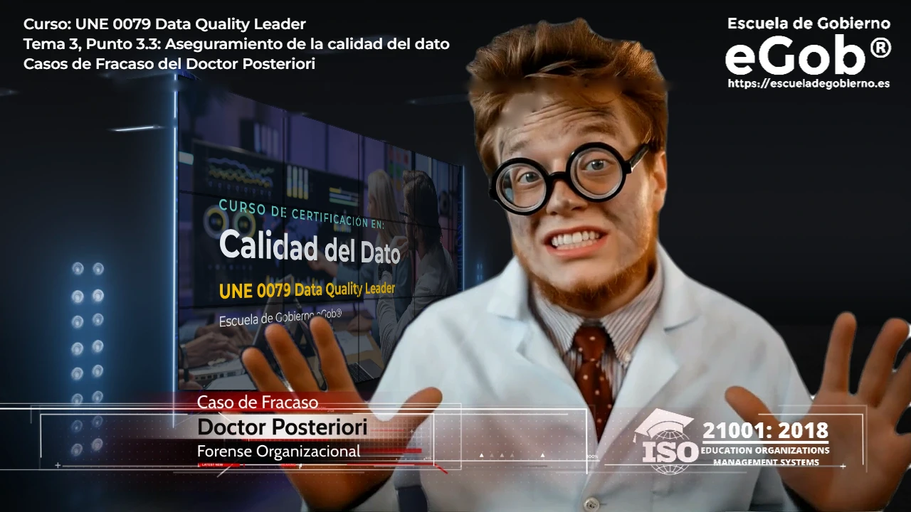 Doctor Posteriori, Forense Organizacional, presentando un caso de fracaso
