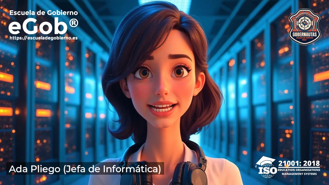 Ada Pliego, Jefa de Informática, en la aventura de Administración Pública