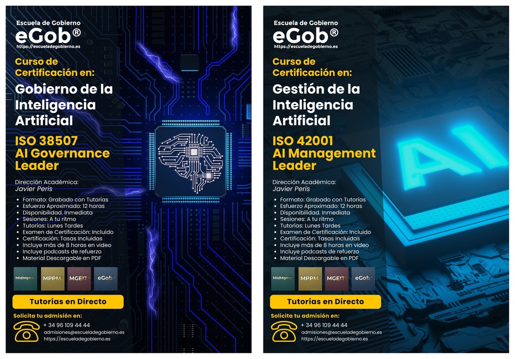 Doble Certificación en Gobierno y Gestión de la Inteligencia Artificial